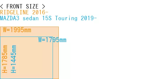 #RIDGELINE 2016- + MAZDA3 sedan 15S Touring 2019-